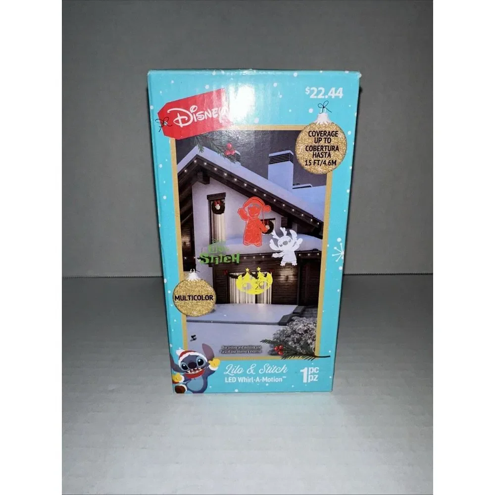 Disney Stitch Christmas‎ Whirl-a-motion LED Light Show Projector